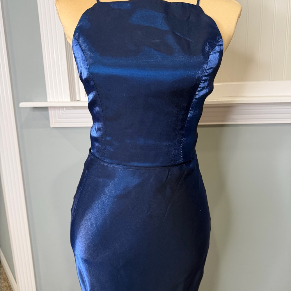 Faviana **2 piece Navy blue Shimmer Dress** - Picture 9 of 14